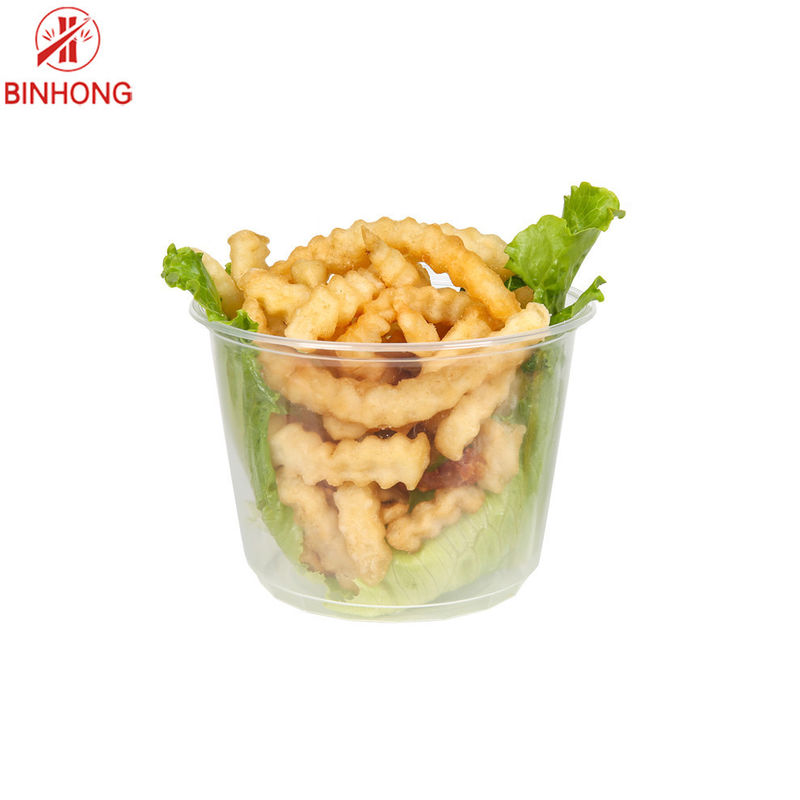 मिनी दौर 0.5OZ डिस्पोजेबल प्लास्टिक कप डुबकी सॉस के लिए